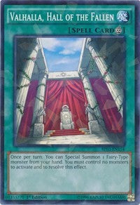 Valhalla, Hall of the Fallen (Shatterfoil) [Battle Pack 3: Monster League] [BP03-EN154] | Anubis Games and Hobby