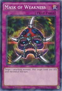 Mask of Weakness (Shatterfoil) [Battle Pack 3: Monster League] [BP03-EN190] | Anubis Games and Hobby
