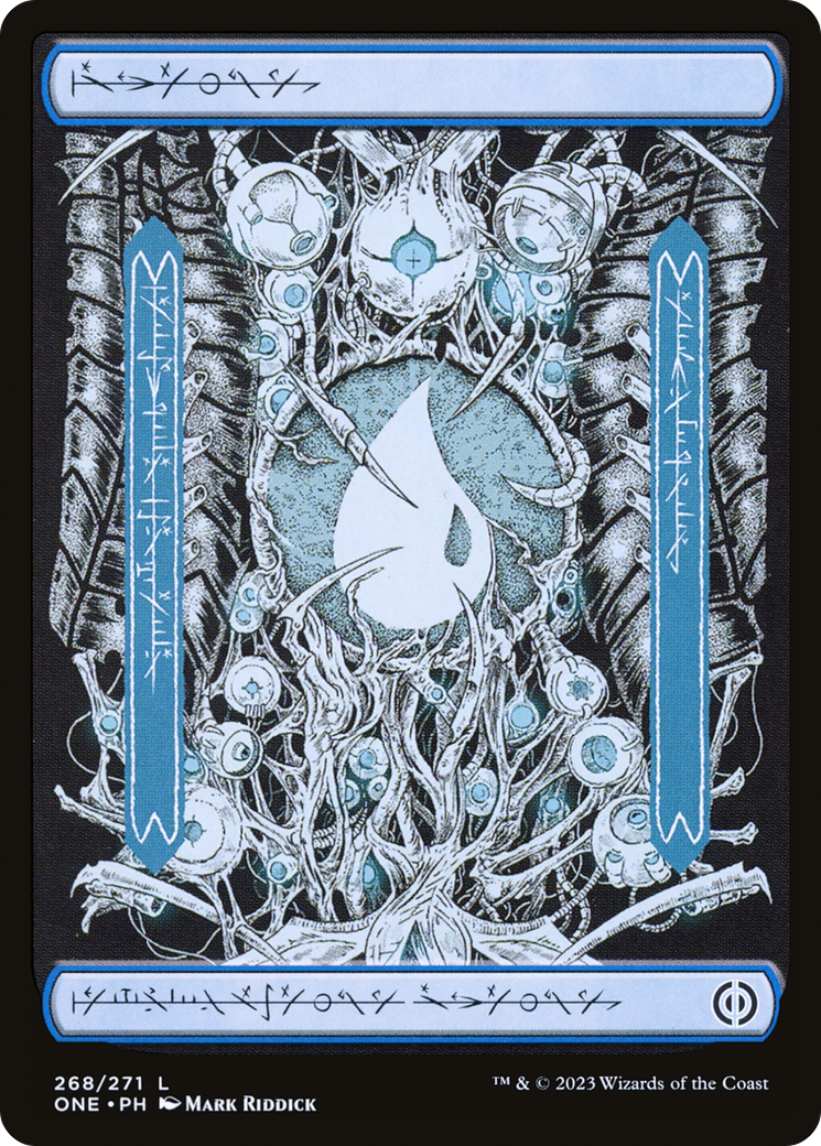 Island (268) (Phyrexian) [Phyrexia: All Will Be One] | Anubis Games and Hobby