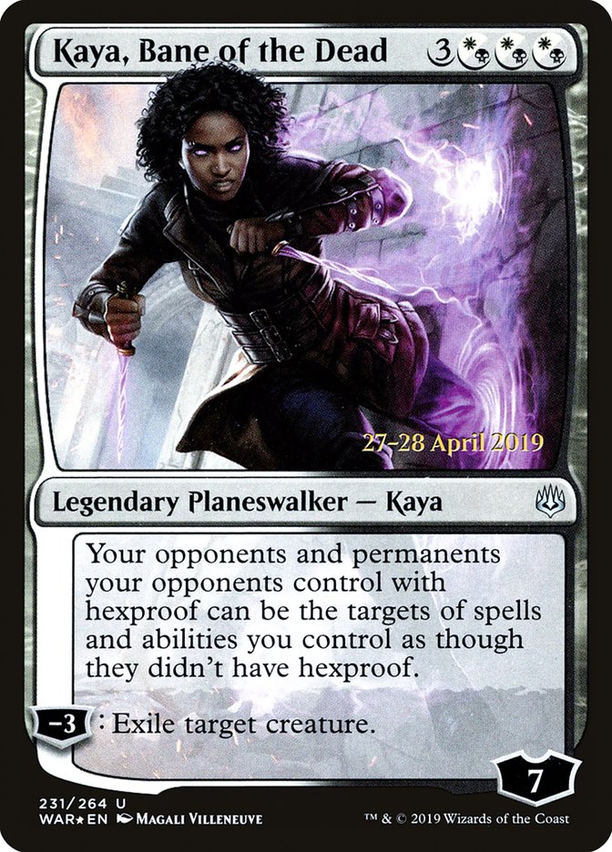 Kaya, Bane of the Dead [War of the Spark Prerelease Promos] | Anubis Games and Hobby