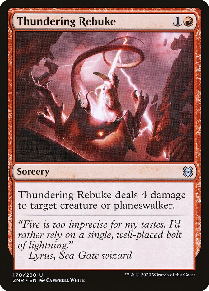 Thundering Rebuke [Zendikar Rising] | Anubis Games and Hobby