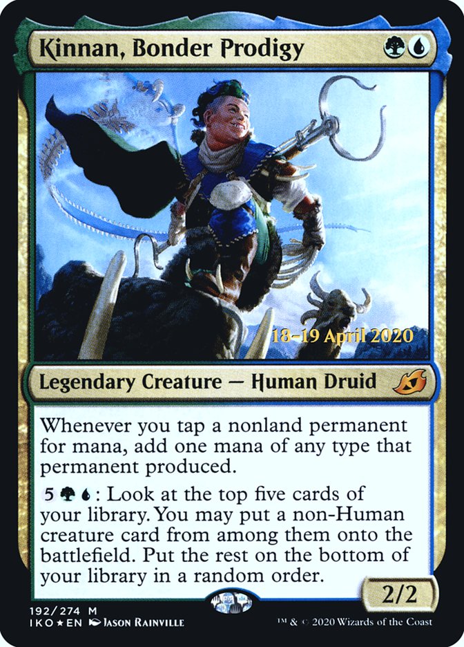 Kinnan, Bonder Prodigy [Ikoria: Lair of Behemoths Prerelease Promos] | Anubis Games and Hobby