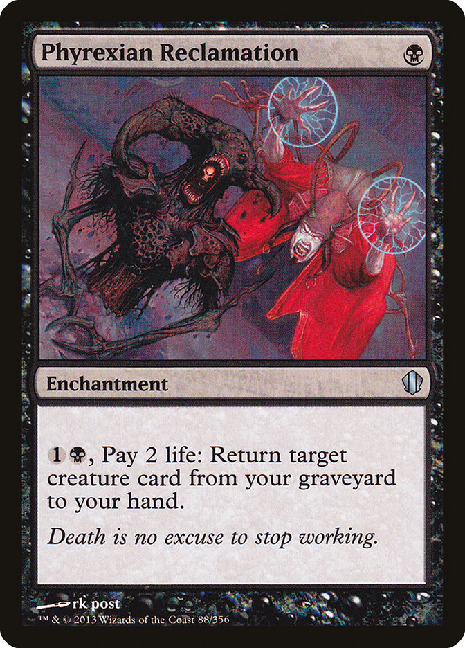 Phyrexian Reclamation [Commander 2013] | Anubis Games and Hobby