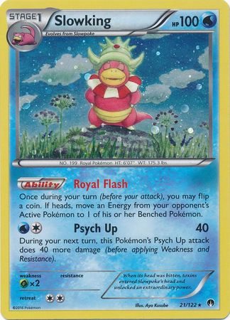 Slowking (21/122) (Cosmos Holo) [XY: BREAKpoint] | Anubis Games and Hobby