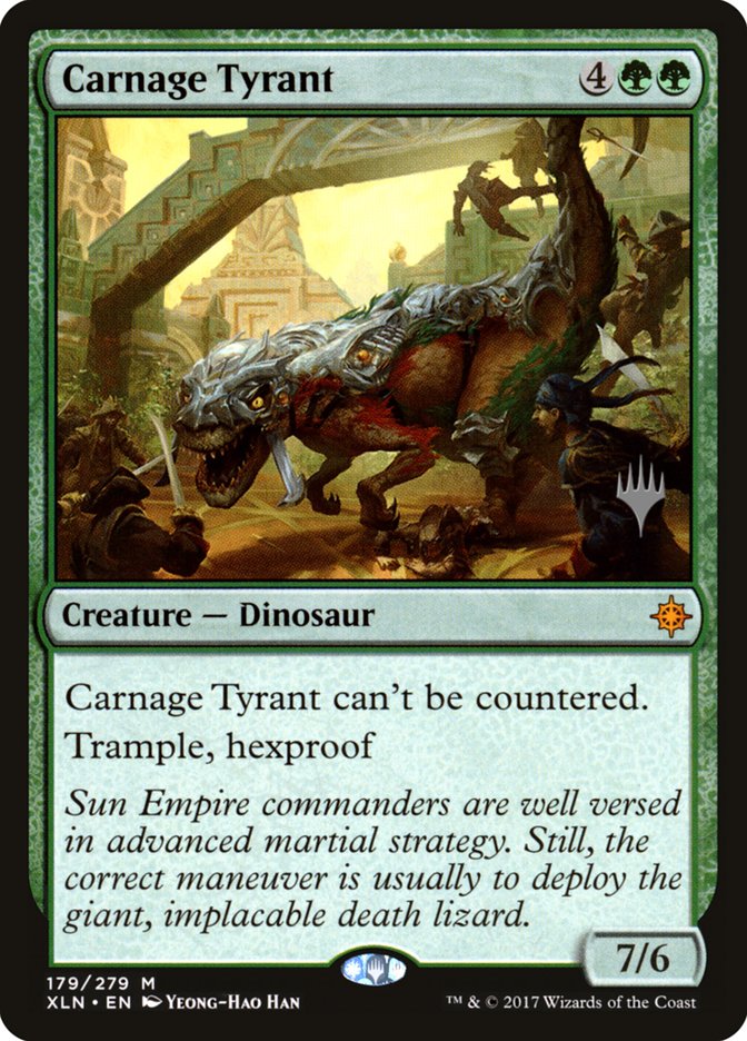 Carnage Tyrant (Promo Pack) [Ixalan Promos] | Anubis Games and Hobby