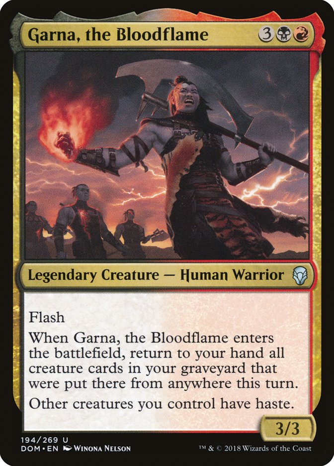 Garna, the Bloodflame [Dominaria] | Anubis Games and Hobby