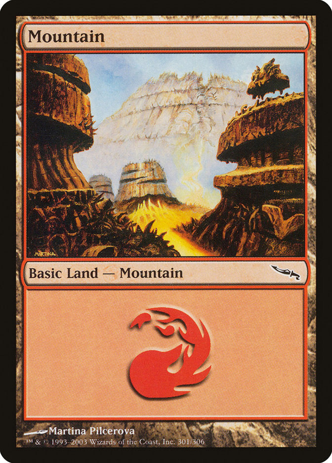 Mountain (301) [Mirrodin] | Anubis Games and Hobby