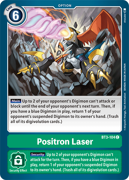 Positron Laser [BT3-104] [Release Special Booster Ver.1.5] | Anubis Games and Hobby