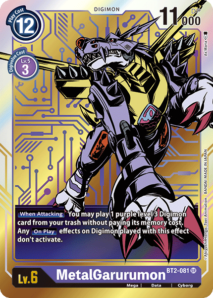 MetalGarurumon [BT2-081] (Alternate Art) [Release Special Booster Ver.1.0] | Anubis Games and Hobby