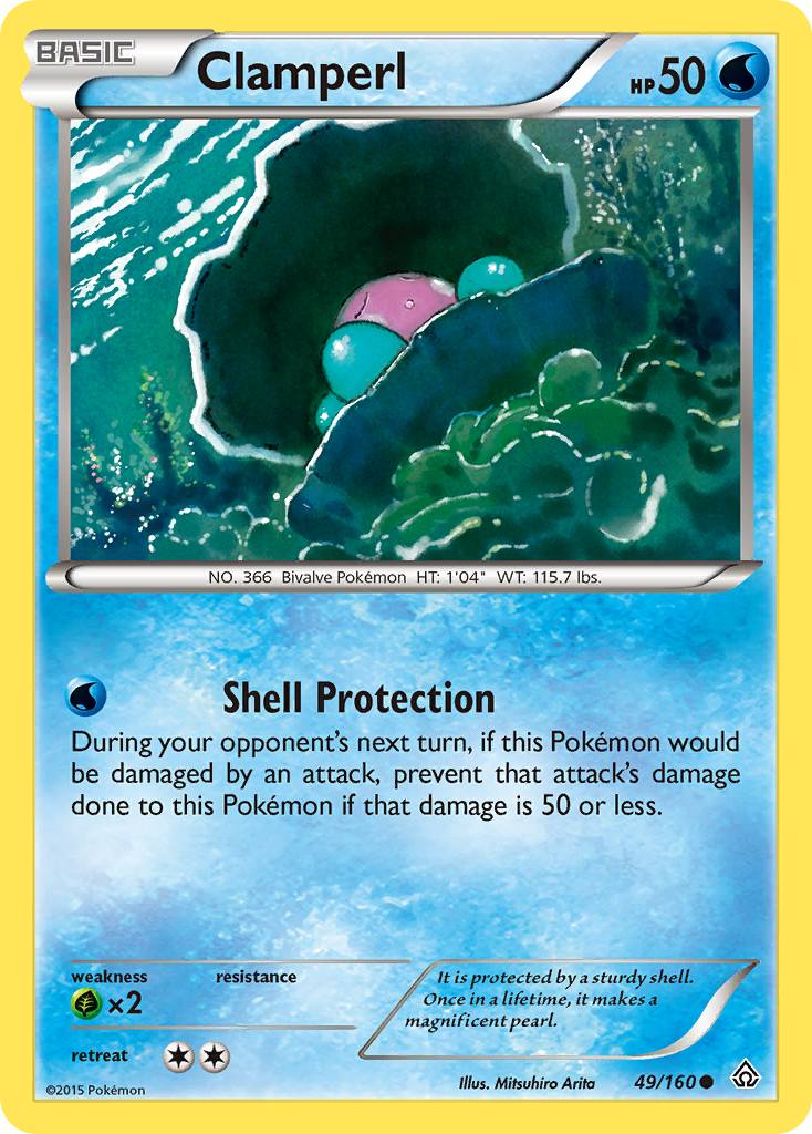 Clamperl (49/160) [XY: Primal Clash] | Anubis Games and Hobby