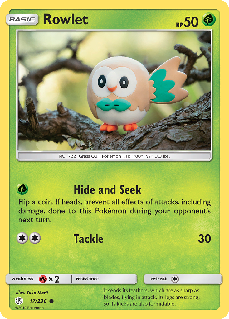 Rowlet (17/236) [Sun & Moon: Cosmic Eclipse] | Anubis Games and Hobby