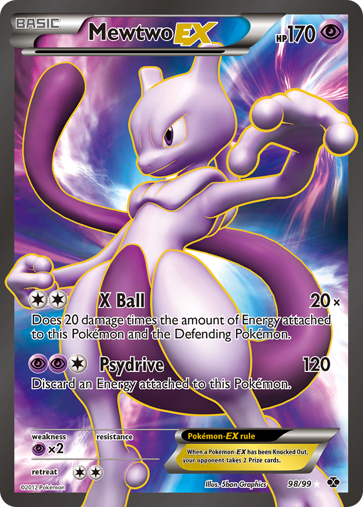 Mewtwo EX (98/99) [Black & White: Next Destinies] | Anubis Games and Hobby