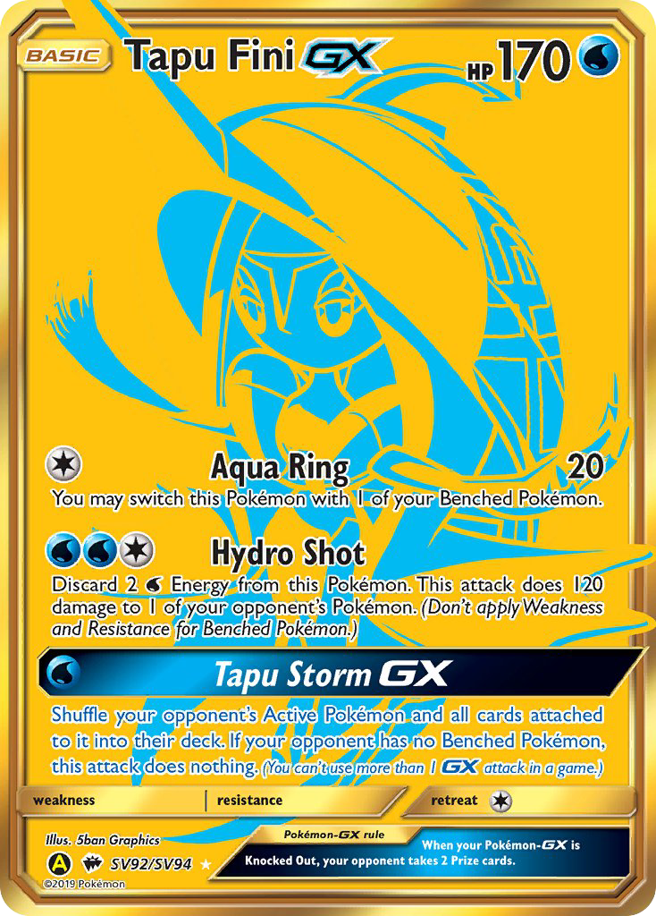 Tapu Fini GX (SV92/SV94) [Sun & Moon: Hidden Fates - Shiny Vault] | Anubis Games and Hobby