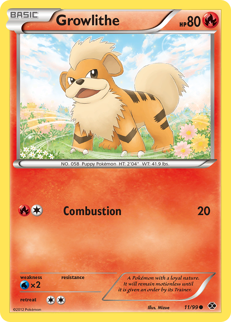 Growlithe (11/99) [Black & White: Next Destinies] | Anubis Games and Hobby