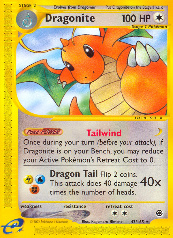 Dragonite (43/165) [Expedition: Base Set] | Anubis Games and Hobby