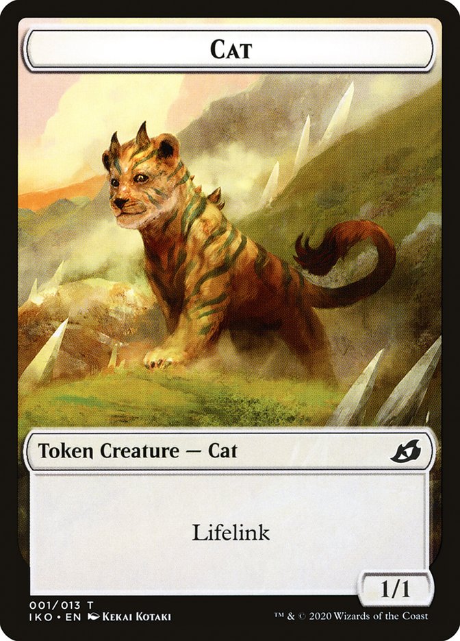 Cat Token [Ikoria: Lair of Behemoths Tokens] | Anubis Games and Hobby