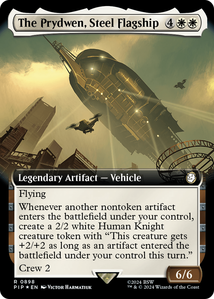 The Prydwen, Steel Flagship (Extended Art) (Surge Foil) [Fallout] | Anubis Games and Hobby