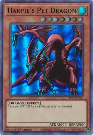 Harpie's Pet Dragon (Green) [LDS2-EN066] Ultra Rare | Anubis Games and Hobby