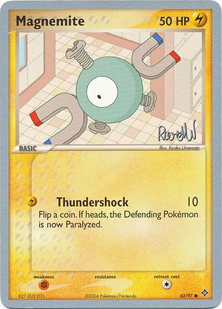 Magnemite (63/97) (Rocky Beach - Reed Weichler) [World Championships 2004] | Anubis Games and Hobby