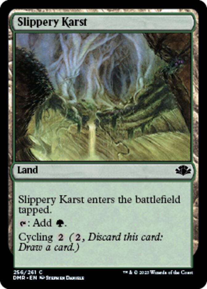 Slippery Karst [Dominaria Remastered] | Anubis Games and Hobby