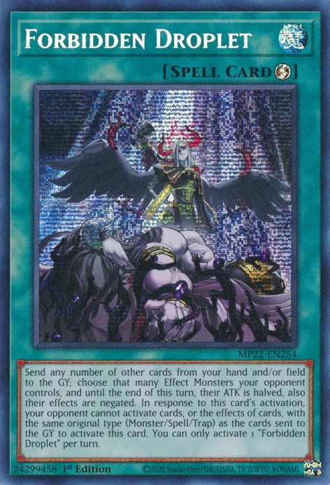 Forbidden Droplet [MP22-EN254] Prismatic Secret Rare | Anubis Games and Hobby