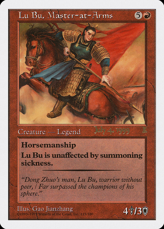 Lu Bu, Master-at-Arms (July 4, 1999) [Portal Three Kingdoms Promos] | Anubis Games and Hobby