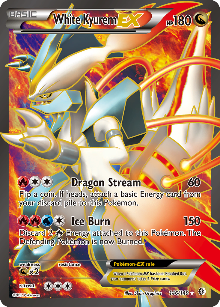 White Kyurem EX (146/149) [Black & White: Boundaries Crossed] | Anubis Games and Hobby