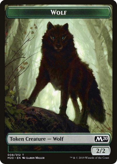 Wolf Double-Sided Token [Challenger Decks 2020 Tokens] | Anubis Games and Hobby