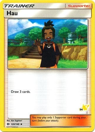 Hau (120/149) (Pikachu Stamp #54) [Battle Academy 2020] | Anubis Games and Hobby