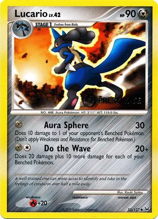 Lucario (53/127) (Prerelease Promo) [Diamond & Pearl: Black Star Promos] | Anubis Games and Hobby