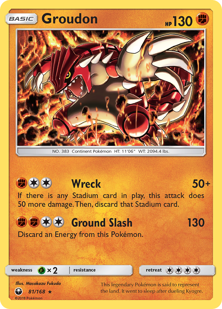 Groudon (81/168) [Sun & Moon: Celestial Storm] | Anubis Games and Hobby