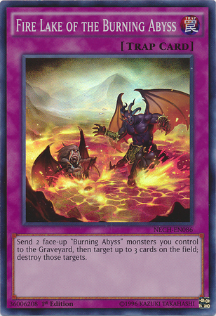 Fire Lake of the Burning Abyss [NECH-EN086] Super Rare | Anubis Games and Hobby