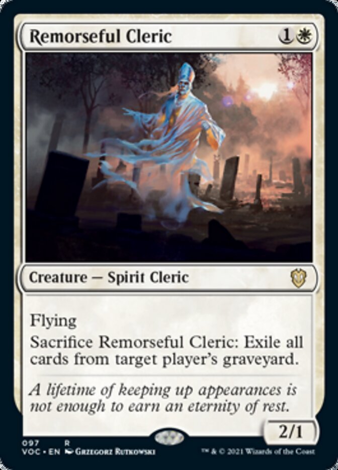 Remorseful Cleric [Innistrad: Crimson Vow Commander] | Anubis Games and Hobby