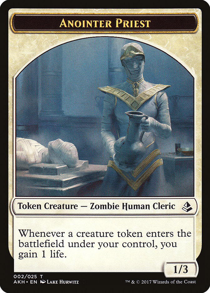 Anointer Priest Token [Amonkhet Tokens] | Anubis Games and Hobby