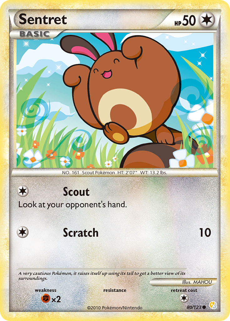 Sentret (80/123) [HeartGold & SoulSilver: Base Set] | Anubis Games and Hobby