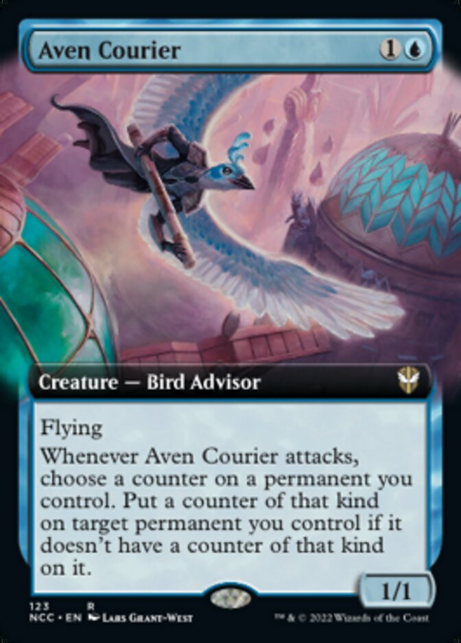 Aven Courier (Extended Art) [Streets of New Capenna Commander] | Anubis Games and Hobby