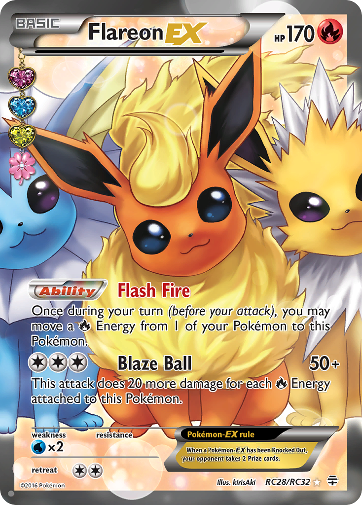 Flareon EX (RC28/RC32) [XY: Generations] | Anubis Games and Hobby