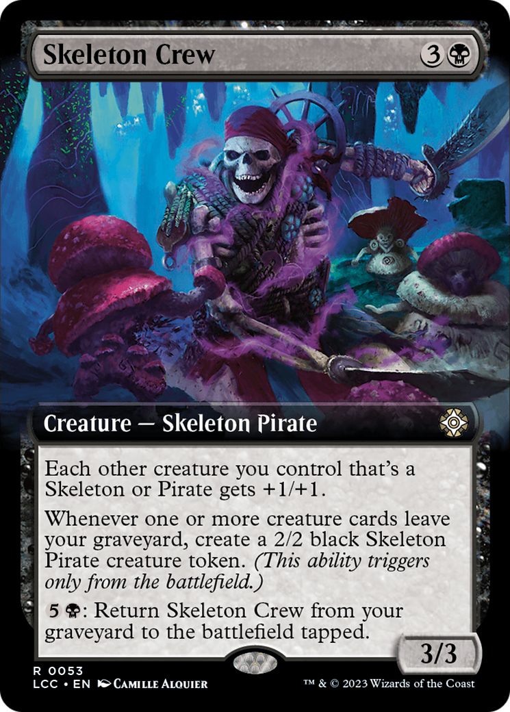 Skeleton Crew (Extended Art) [The Lost Caverns of Ixalan Commander] | Anubis Games and Hobby