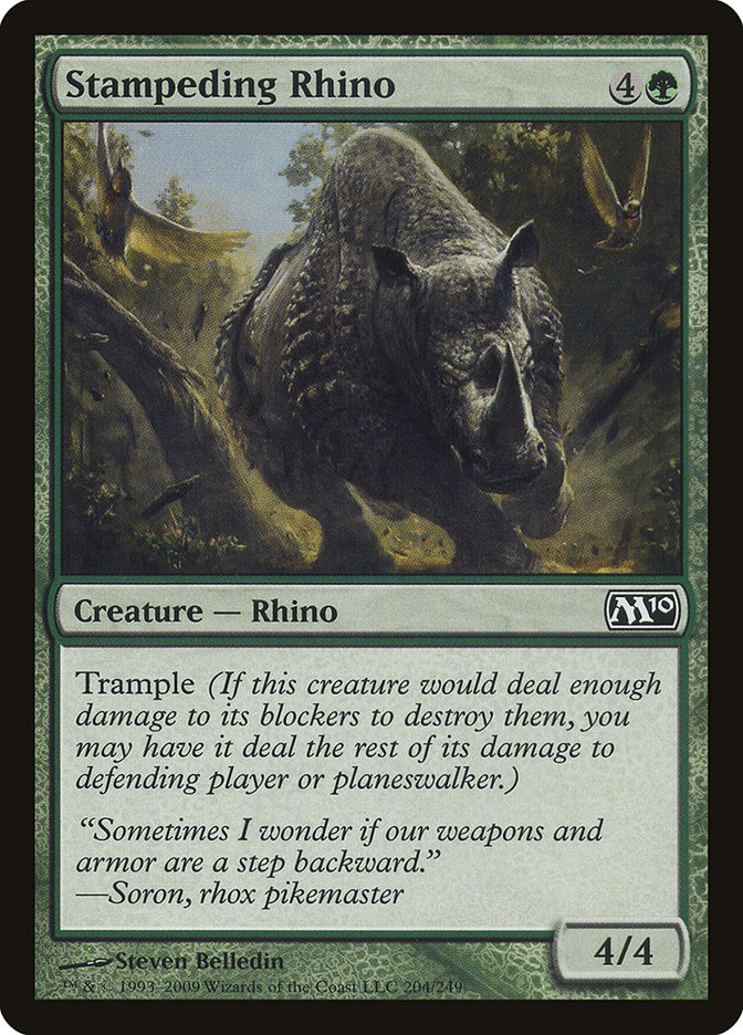 Stampeding Rhino [Magic 2010] | Anubis Games and Hobby