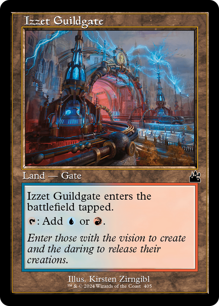 Izzet Guildgate (Retro Frame) [Ravnica Remastered] | Anubis Games and Hobby