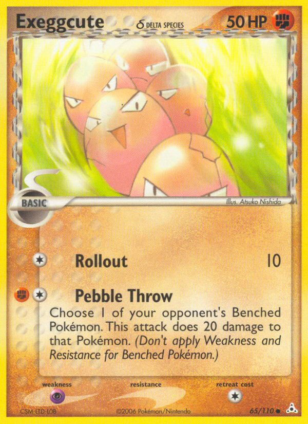 Exeggcute (65/110) (Delta Species) [EX: Holon Phantoms] | Anubis Games and Hobby
