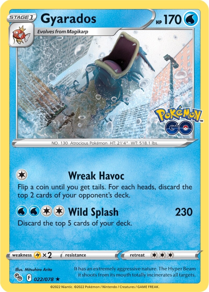 Gyarados (022/078) [Pokémon GO] | Anubis Games and Hobby