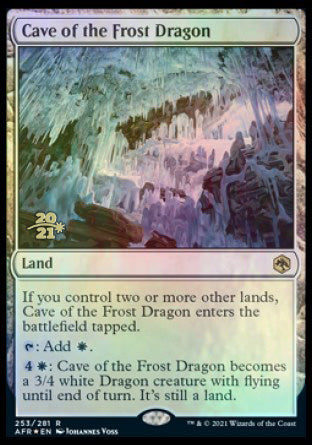 Cave of the Frost Dragon [Dungeons & Dragons: Adventures in the Forgotten Realms Prerelease Promos] | Anubis Games and Hobby
