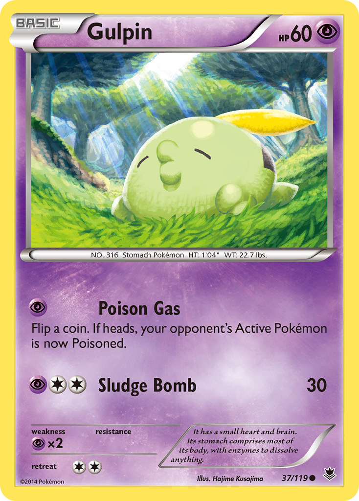 Gulpin (37/119) [XY: Phantom Forces] | Anubis Games and Hobby