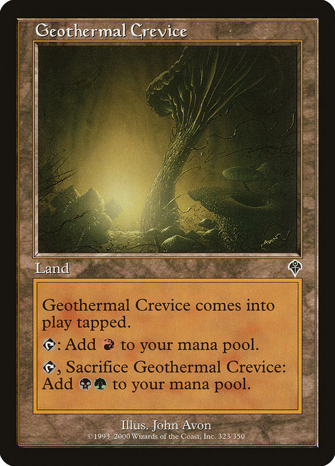 Geothermal Crevice [Invasion] | Anubis Games and Hobby