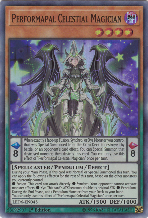 Performapal Celestial Magician [LED6-EN045] Super Rare | Anubis Games and Hobby