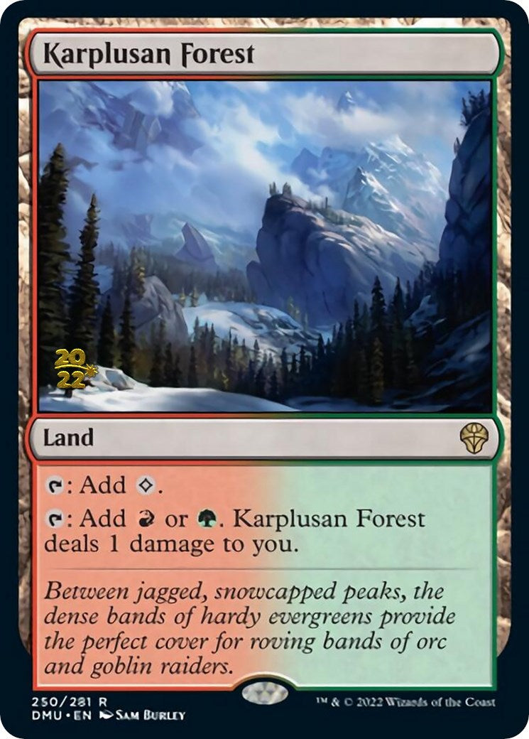 Karplusan Forest [Dominaria United Prerelease Promos] | Anubis Games and Hobby