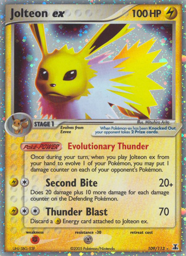 Jolteon ex (109/113) [EX: Delta Species] | Anubis Games and Hobby