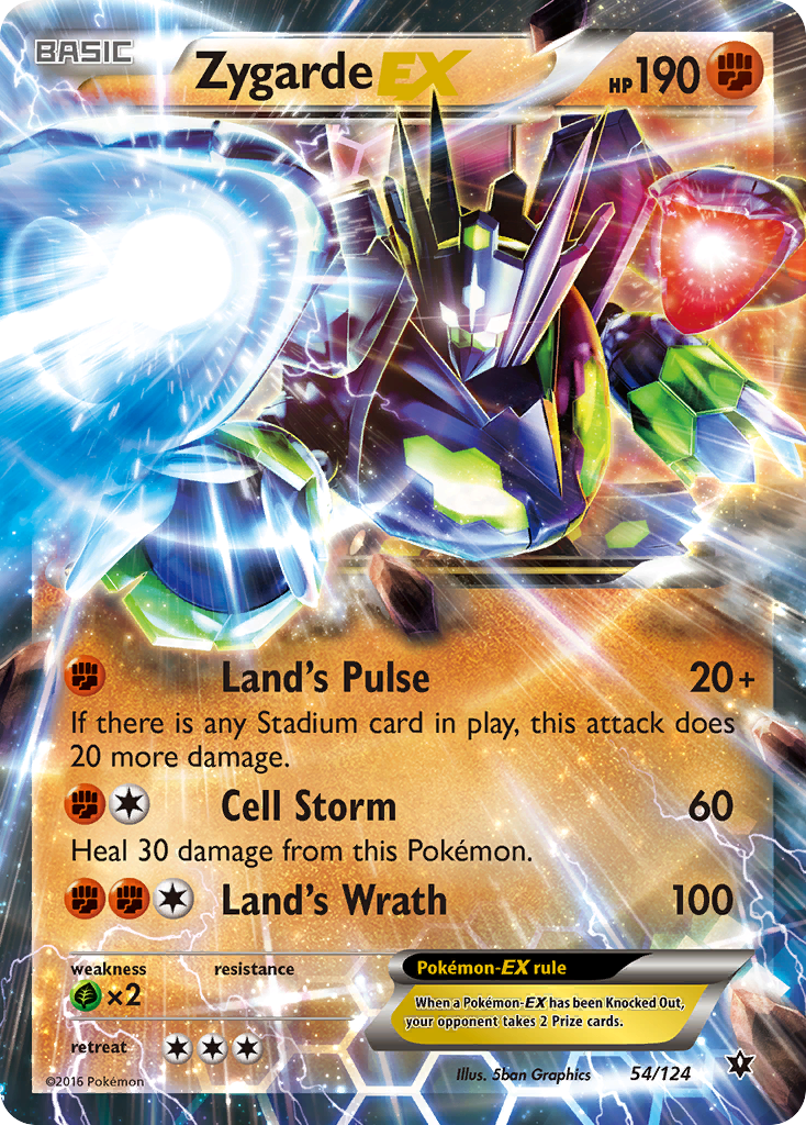 Zygarde EX (54/124) [XY: Fates Collide] | Anubis Games and Hobby