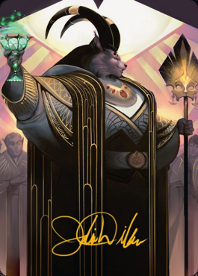 Jetmir, Nexus of Revels 2 Art Card (Gold-Stamped Signature) [Streets of New Capenna Art Series] | Anubis Games and Hobby